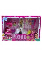 ayakkabılı aksesuarlı barbıe