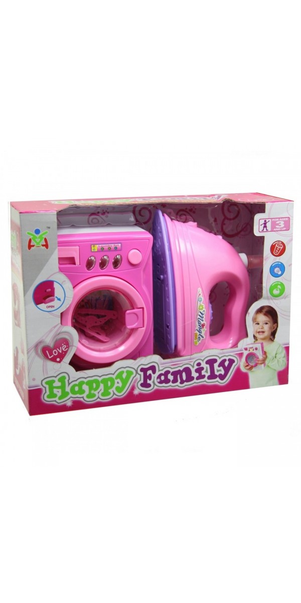 Pilli Çamaşır Makinesi Ütü Set