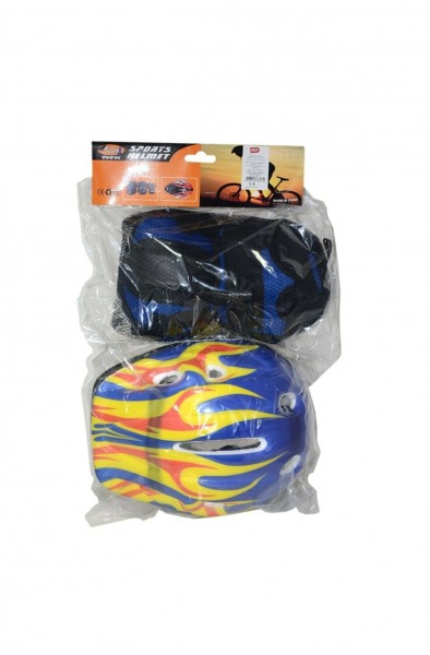 Kask Dizlik Set Mavi