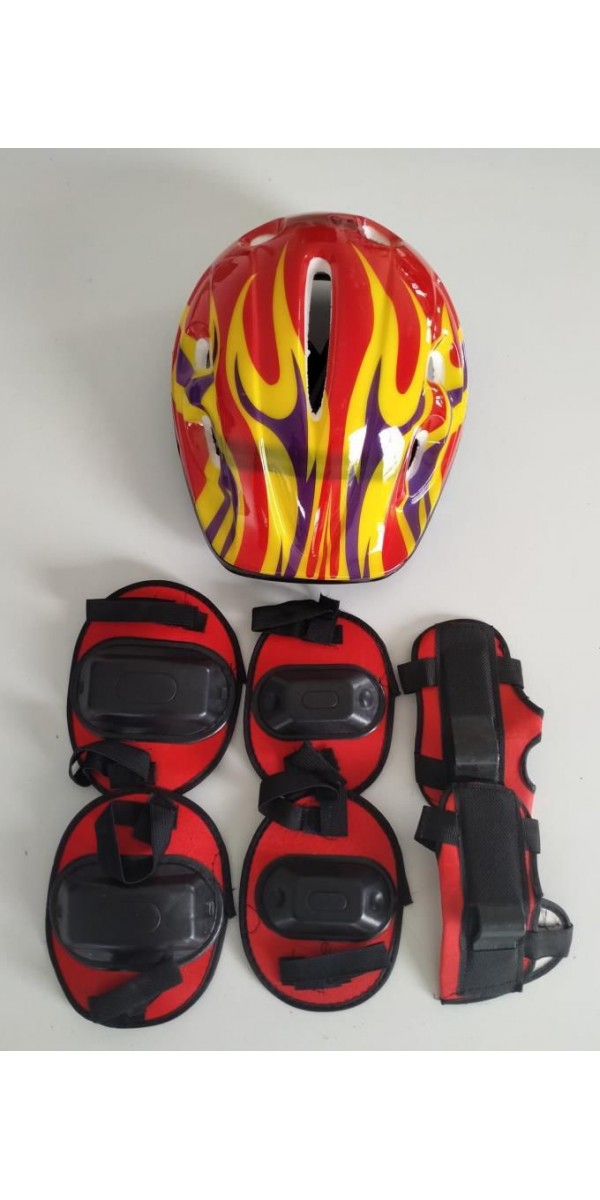 Kask Dizlik Set Kırmızı Kask Dizlik Set Kırmızı
