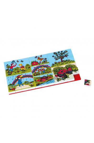 Güçlü 67 Parça Puzzle  Hastane - İtafiye - Meyve Sebze - İlk Bahar Son Bahar