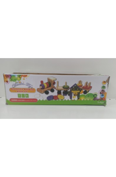 ahşap geometrik tren