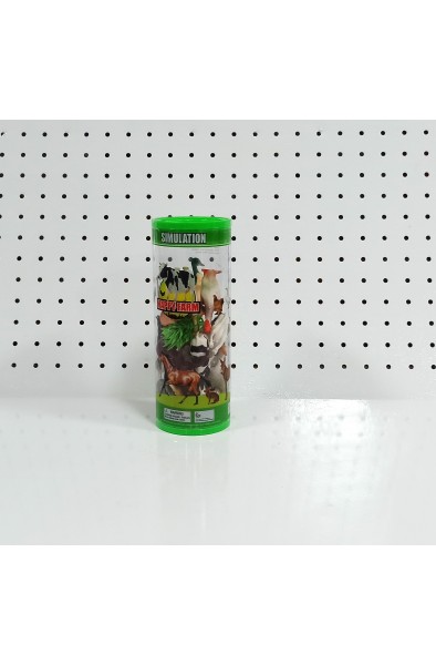 çoklu çiftlik hayvanları silindir kutu asya