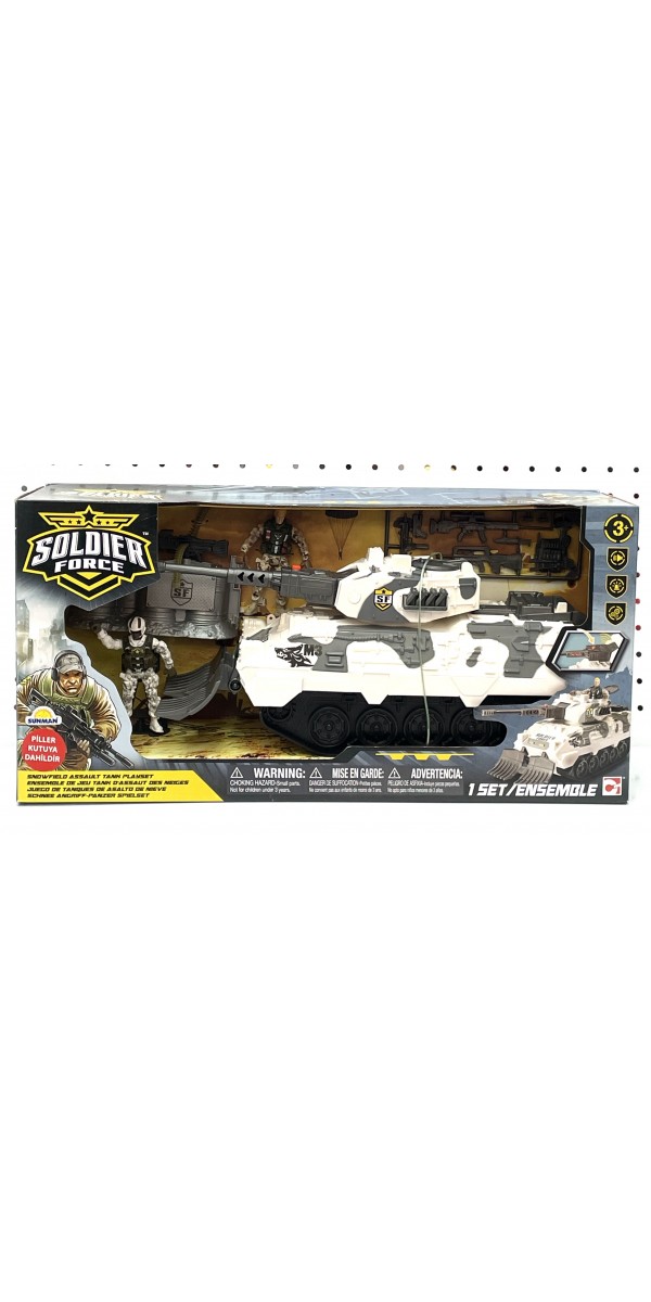beyaz tank arabası sesli ışıklı 