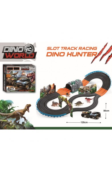 dino 2 arabalı yarış pisti 301cm kumandalı