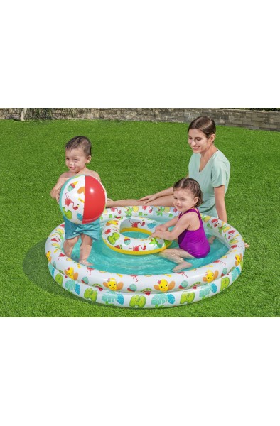 havuz 122*20 cm 8 (51 cm simit+41 cm deniz topu) HEDİYELİ havuz 122*20 cm 8 (51 cm simit+41 cm deniz topu) HEDİYELİ
