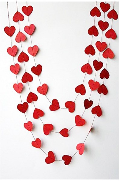 kırmızı kalp sarkıt