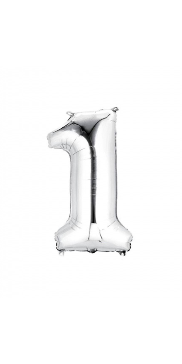 Folyo Balon Rakam Metalik 1 40İNç/102CM Folyo Balon Rakam Metalik 1 40İNç/102CM