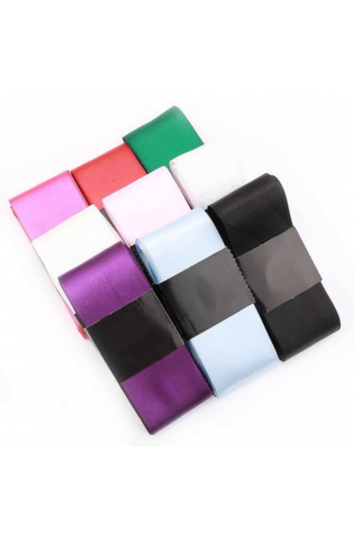 10 Metre 6cm Kalın Kurdele Mor/Mavi/Kırmızı/Beyaz