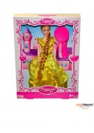 taraklı ayagına kadar örgü saclı barbıe